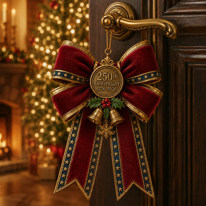 250th Anniversary Bow Christmas Tree Ornament