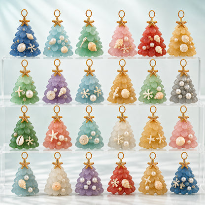 Sea Glass Christmas Tree Ornament Advent Calendar