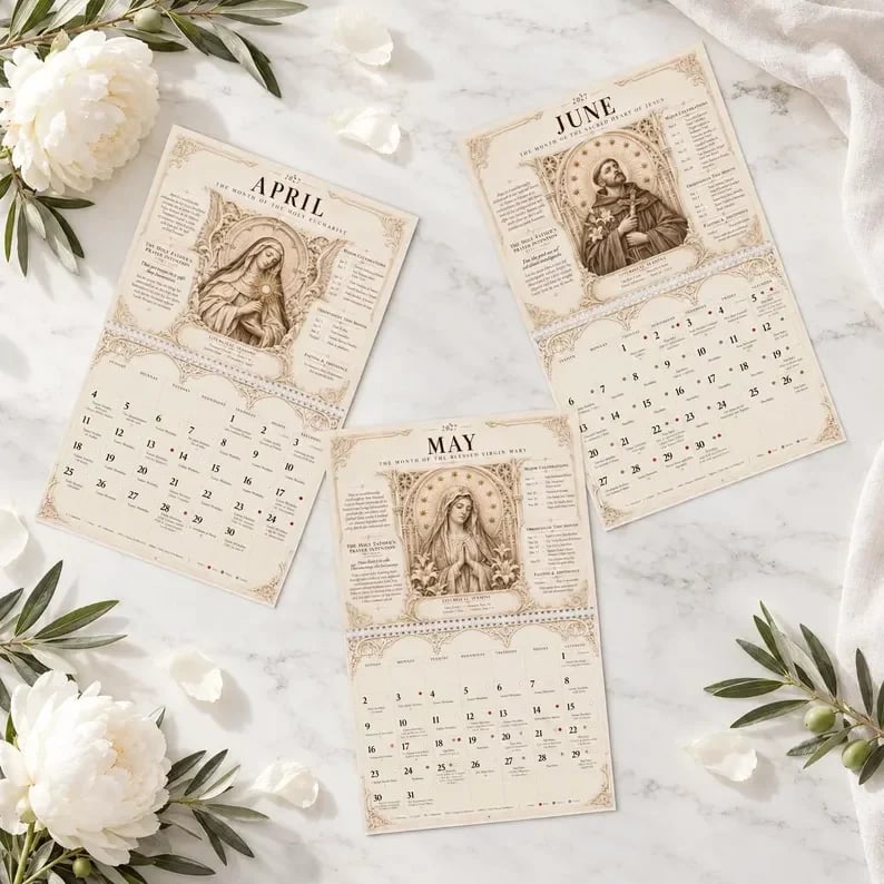 ✝️ 2027 Catholic Liturgical Wall Calendar