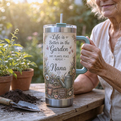 🌿🌸Personalized Garden Lover Tumbler