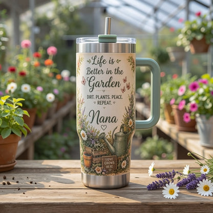 🌿🌸Personalized Garden Lover Tumbler