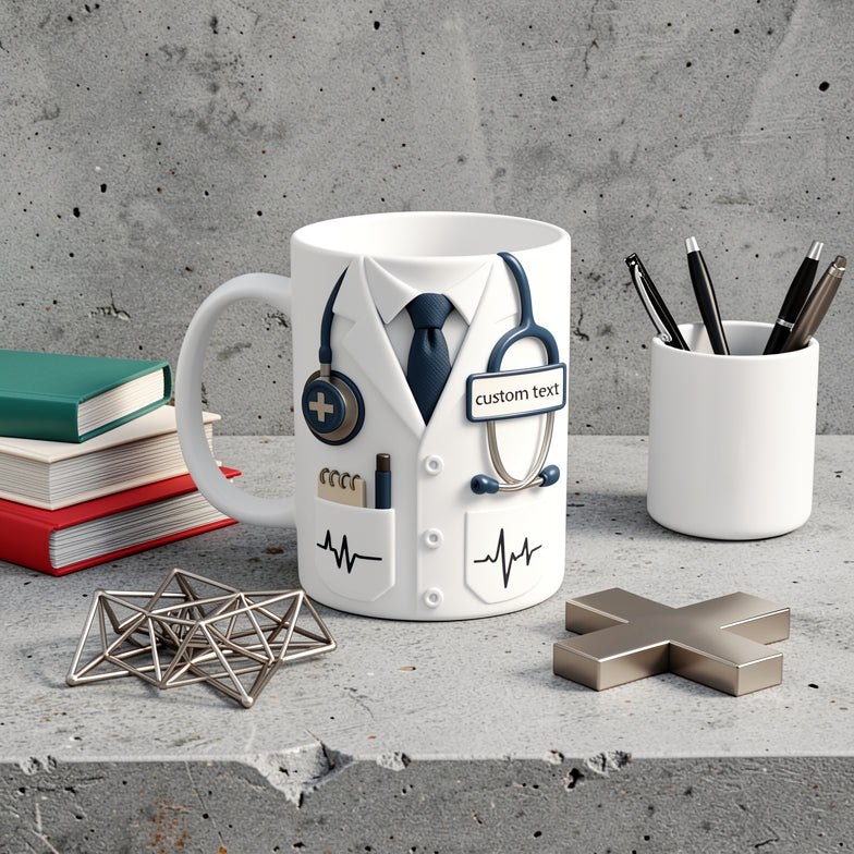 Custom Doctor Mug with Name – Personalized Medical Gift, Doctor Appreciation Mug, Doctor Graduation Gift, Nurse & Physician Cup
