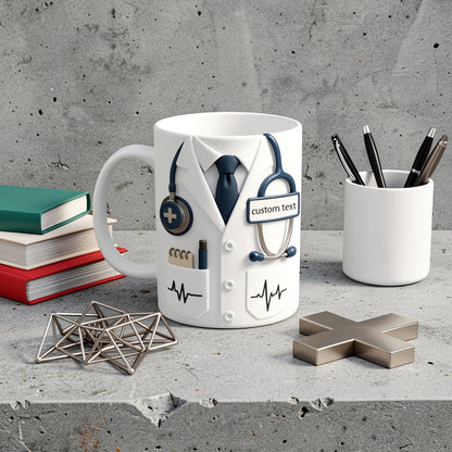 Custom Doctor Mug with Name – Personalized Medical Gift, Doctor Appreciation Mug, Doctor Graduation Gift, Nurse & Physician Cup