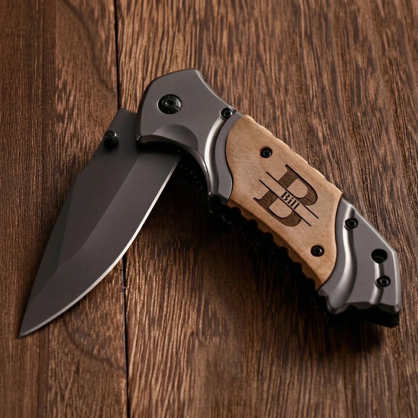 Personalized Engraved Pocket Knife Anniversary Gift for him, Dad, Husband, Wedding gifts for Men