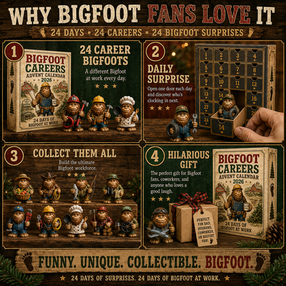 🦶 Bigfoot Careers Advent Calendar 2026 – 24 Days of Sasquatch at Work