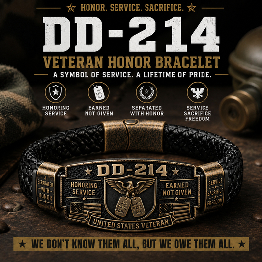 DD-214 Veteran Honor Bracelet