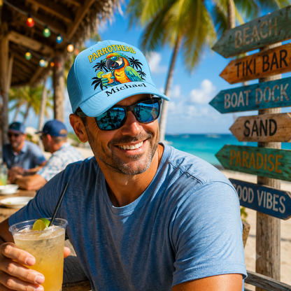 Personalized Parrot Paradise Trucker Hat