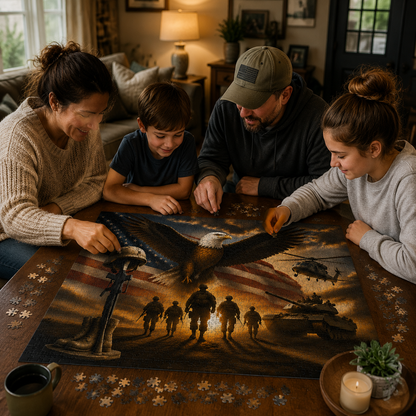Military Tribute Puzzle Wall Art
