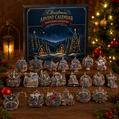 🎄🇺🇸 Patriotic Christmas Ornament Advent Calendar