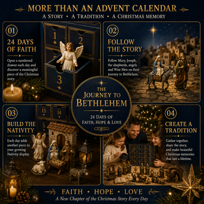 🌟 2026 Christian Nativity Advent Calendar – 24-Day Journey to Bethlehem