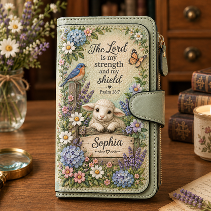 📖 Personalized Floral Scripture & Blessing Wallet