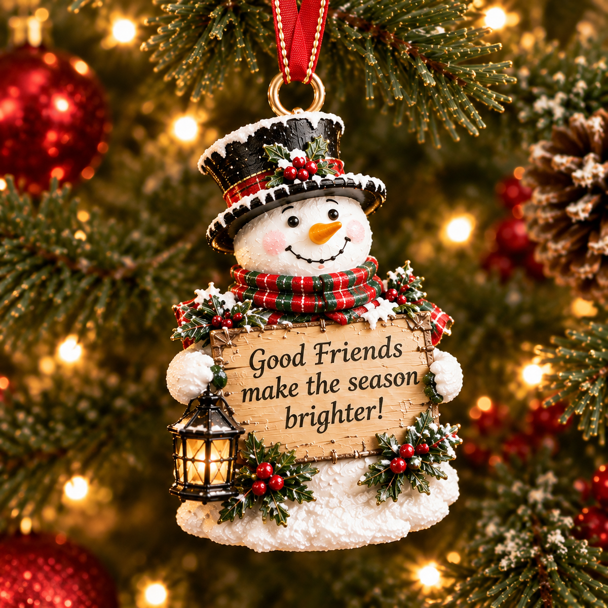🎄Flat Christmas Metal Ornament – Heartfelt Holiday Keepsakes for Loved Ones
