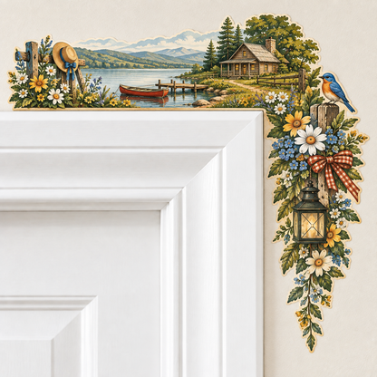 🏡 Scenic Countryside Door Frame Corner Decor