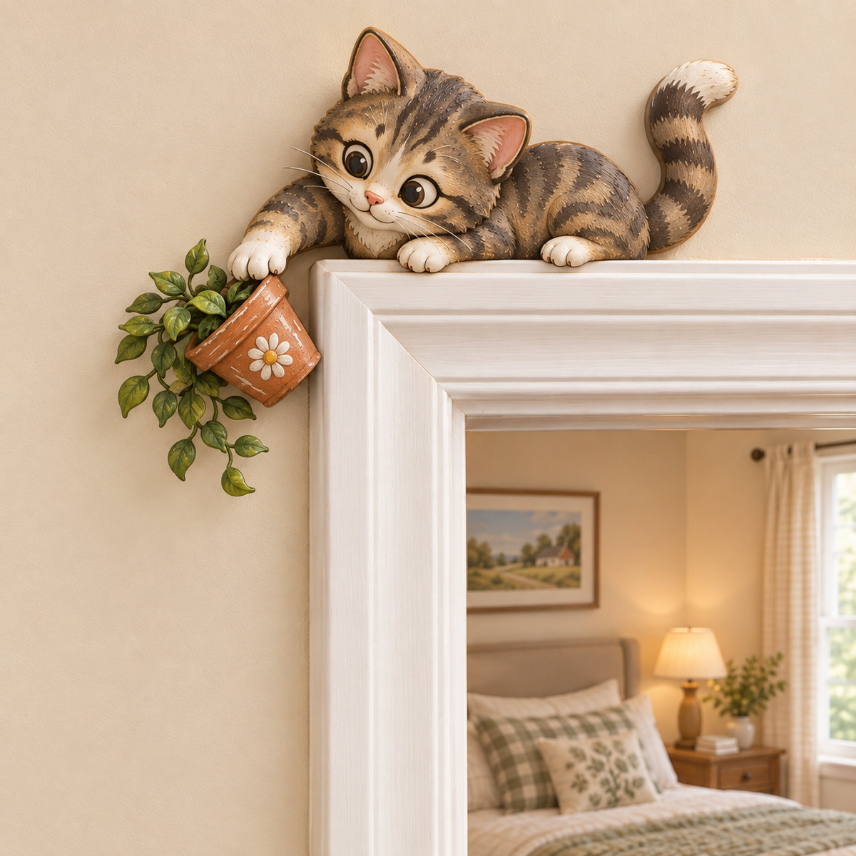 🐱🐾Adorable Kitty Door Frame Corner Decor