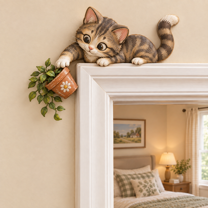 🐱🐾Adorable Kitty Door Frame Corner Decor