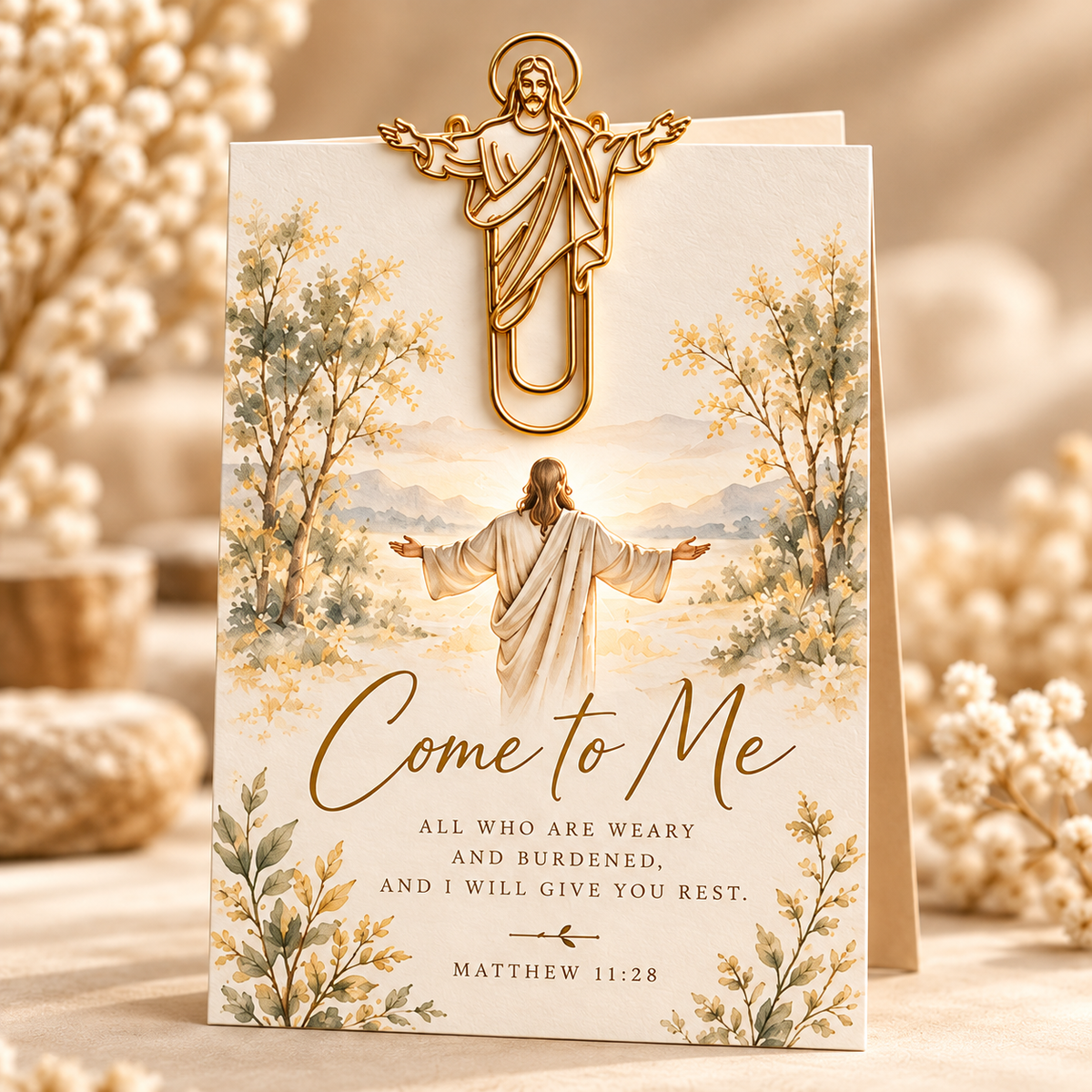 ✝️ Christian Faith-Inspired Paper Clips & Greeting Cards