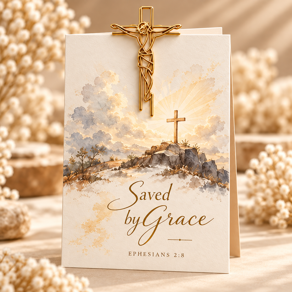 ✝️ Christian Faith-Inspired Paper Clips & Greeting Cards