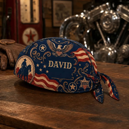 Personalized America 250 Biker Headwrap / Cycling Pirate Hat