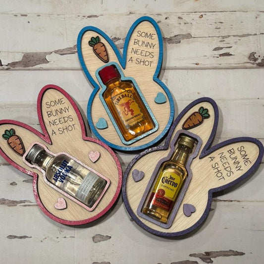 🐰 Some Bunny Needs a Shot! – Easter Bunny Liquor Bottle Holder