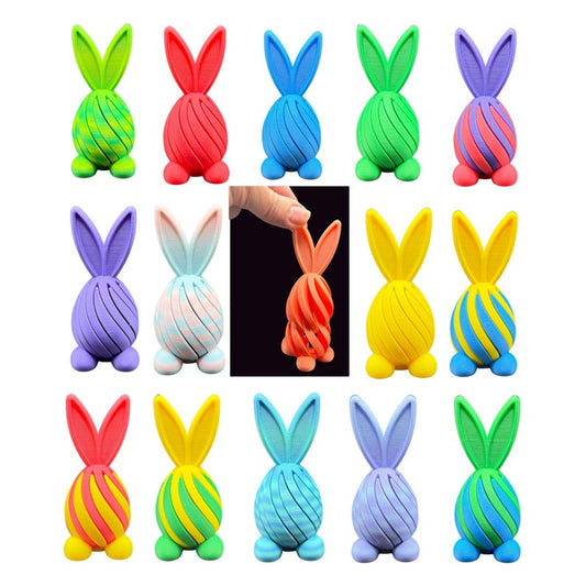 🐰 Bunny Egg Passthrough Fidget – 3D Printed Sensory Toy | Easter Basket