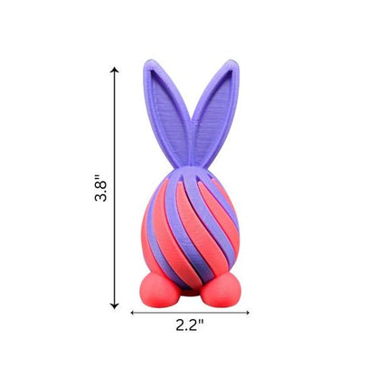 🐰 Bunny Egg Passthrough Fidget – 3D Printed Sensory Toy | Easter Basket