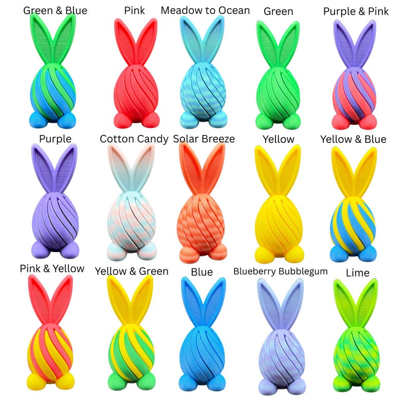 🐰 Bunny Egg Passthrough Fidget – 3D Printed Sensory Toy | Easter Basket