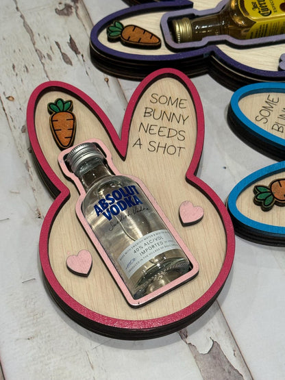 🐰 Some Bunny Needs a Shot! – Easter Bunny Liquor Bottle Holder