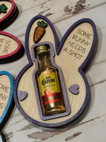 🐰 Some Bunny Needs a Shot! – Easter Bunny Liquor Bottle Holder