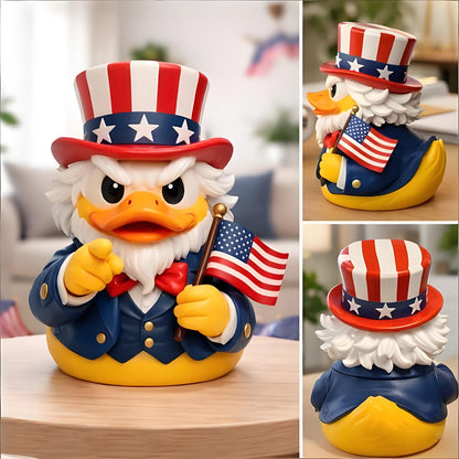 Patriotic Uncle Duck Figurine