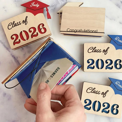 🎓 Personalized Graduate Gift Card Holder – Custom Name & Message
