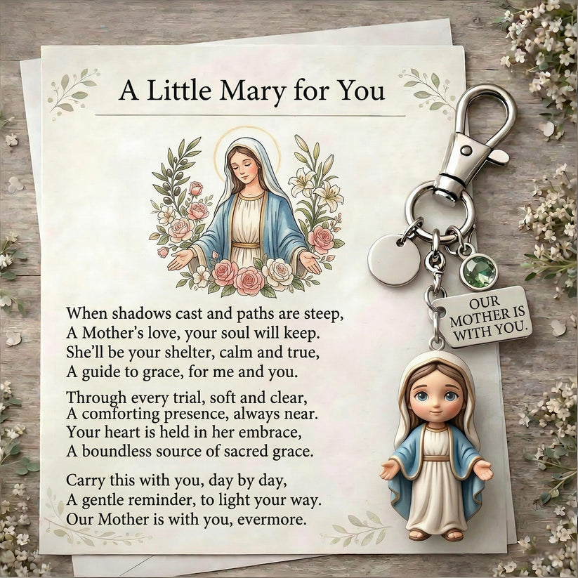🙏 "A Little Jesus for You" – Comforting Pocket Reminder Keychain