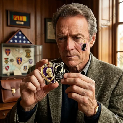 Vietnam War POW MIA Purple Heart Veteran Lapel Pin 2026 – A Symbol of Honor and Remembrance