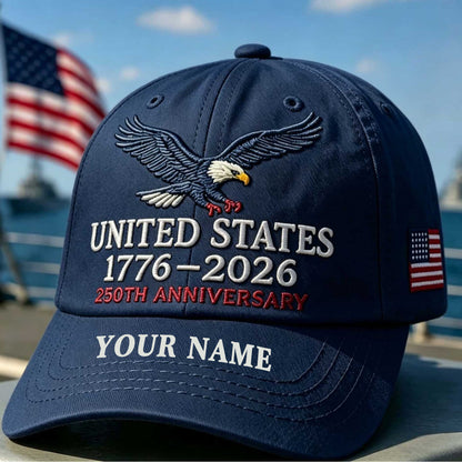 United States 250th Anniversary Personalized Hat