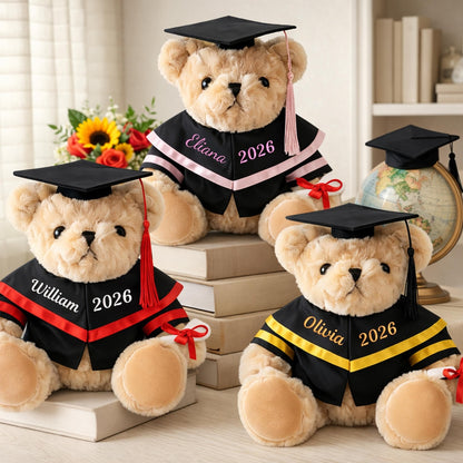 🎓 Personalized 2026 Graduation Teddy Bear – Custom Embroidered Name & Year Keepsake Gift 🧸