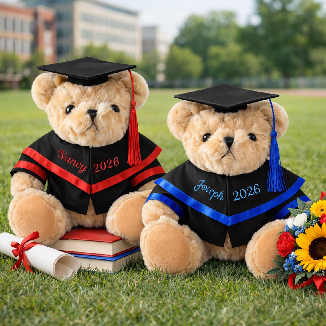 🎓 Personalized 2026 Graduation Teddy Bear – Custom Embroidered Name & Year Keepsake Gift 🧸