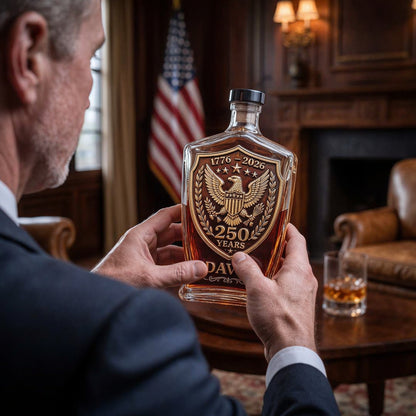 Personalized American Legacy 250th Anniversary Whiskey Bottle