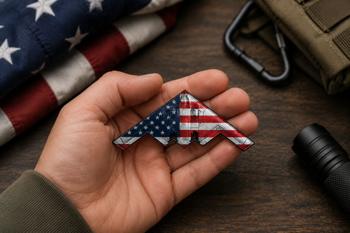 Spirit of '76 B-2 Stealth Bomber Challenge Coin