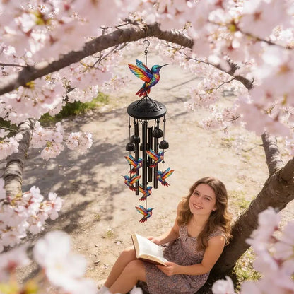 Handcrafted Retro Hummingbird Wind Chimes