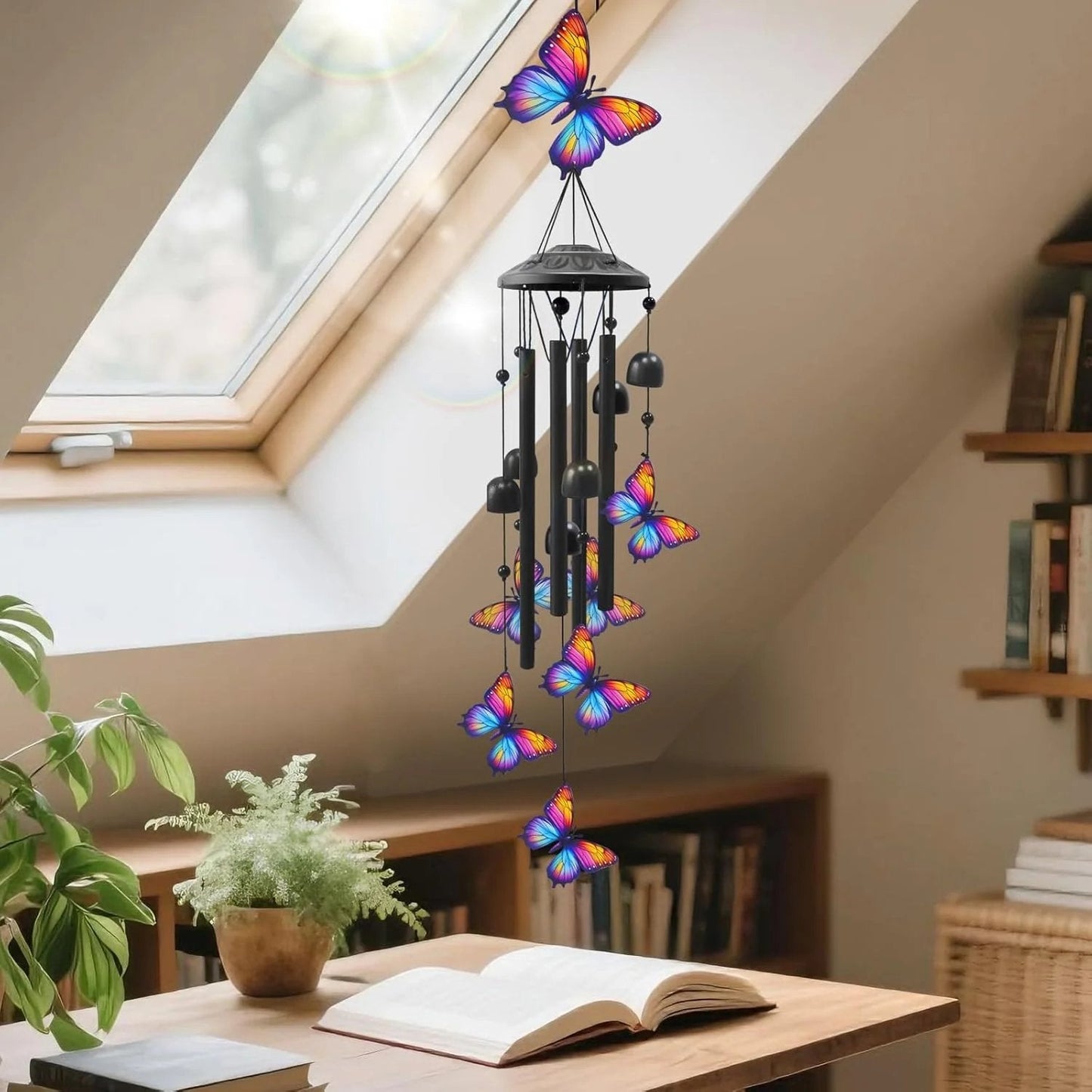 Handcrafted Retro Hummingbird Wind Chimes