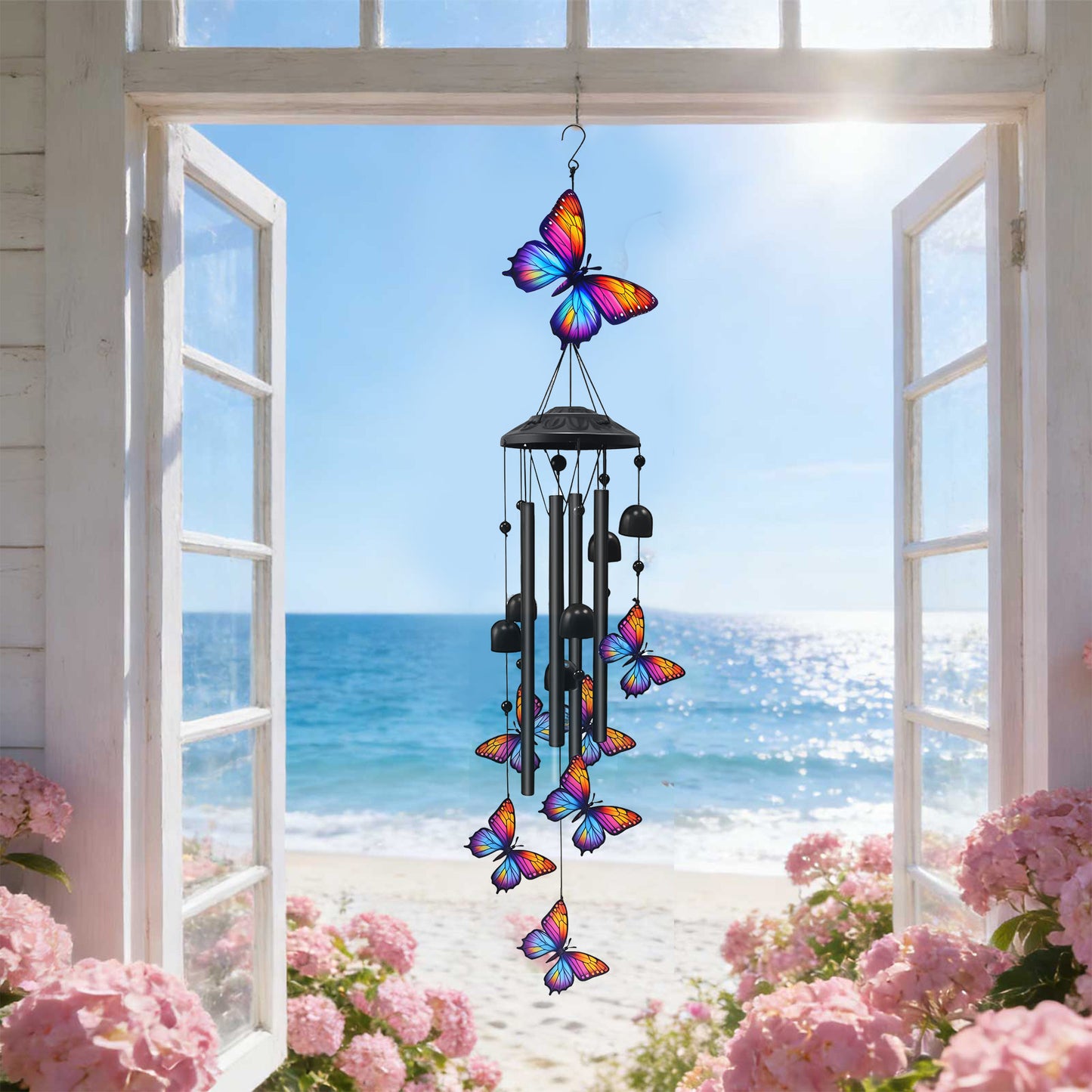 Handcrafted Retro Hummingbird Wind Chimes