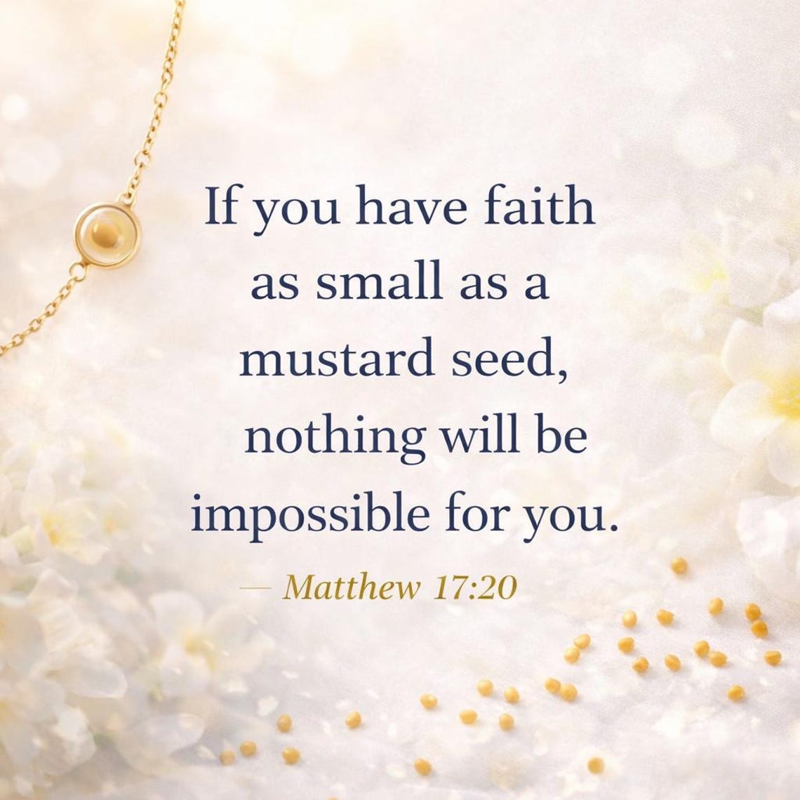 🌄 Mustard Seed Bracelet – A Meaningful Faith Gift