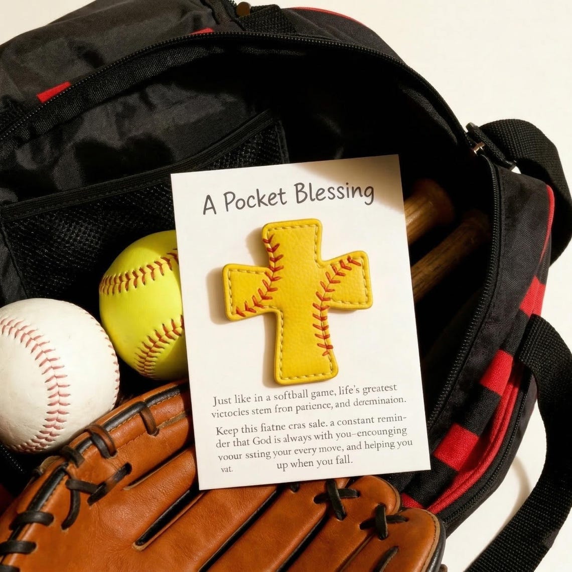 Sports Cross Pocket Blessing