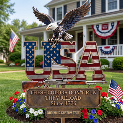 Personalized 250th Anniversary Eagle Metal Sign