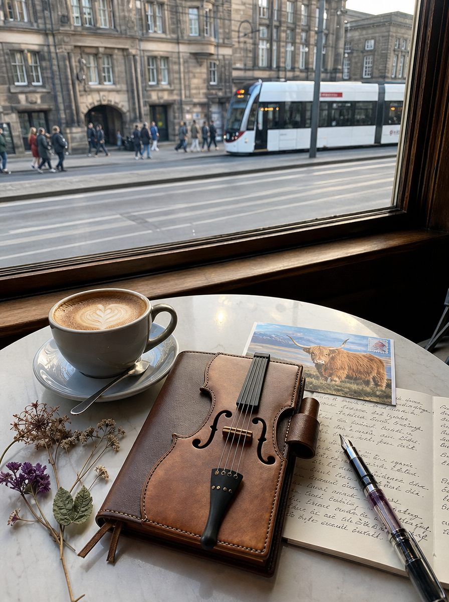 🔥HOT SALE - Vintage Violin Leather Notebook(✈Buy 2 Free Shipping)
