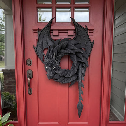 🐉 Handmade Dragon Wreath – A Masterpiece of Dark Fantasy