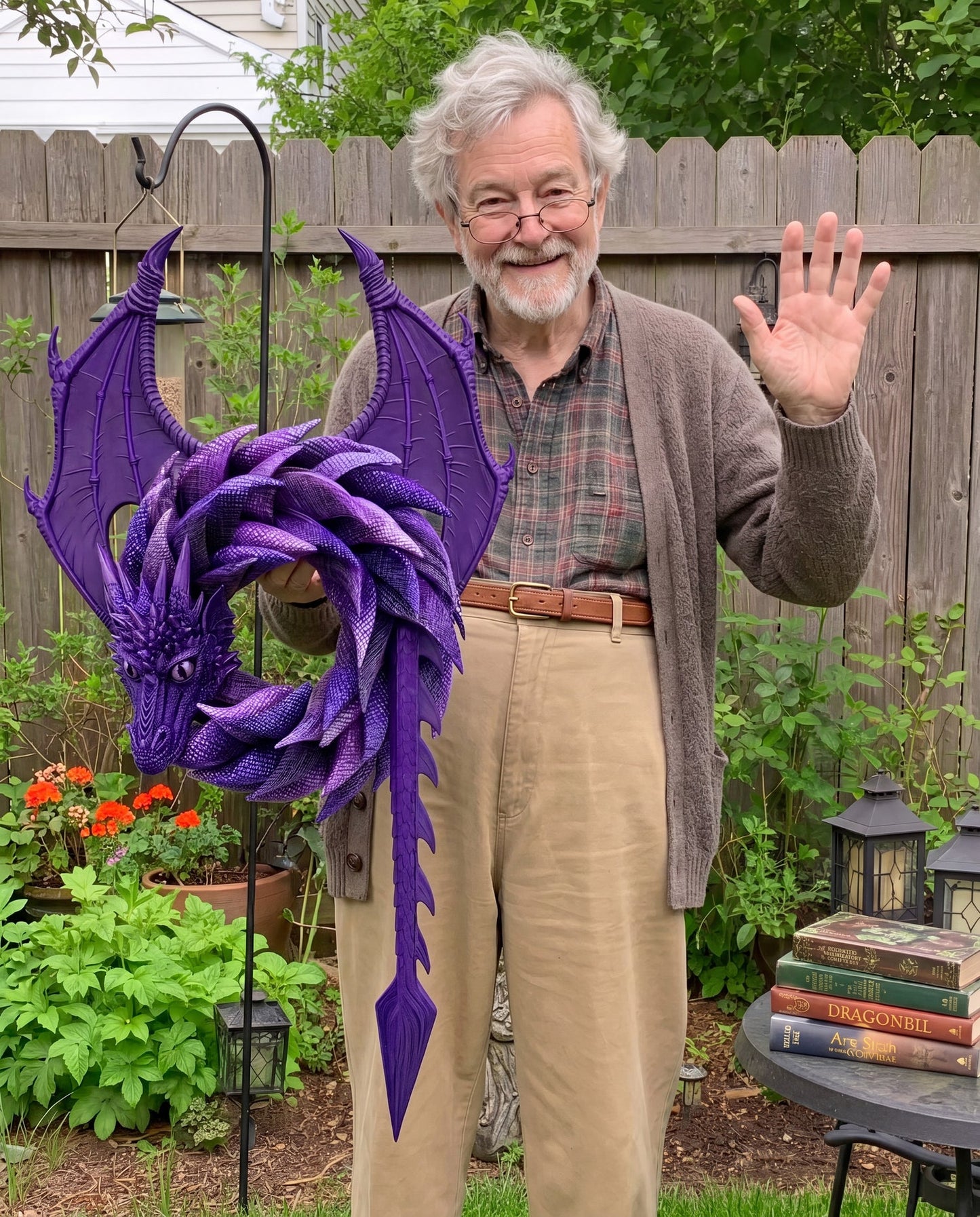 🐉 Handmade Dragon Wreath – A Masterpiece of Dark Fantasy