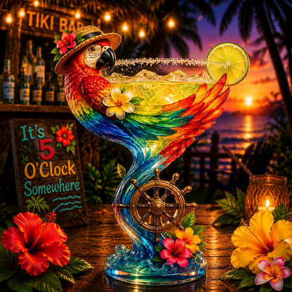 🌴 Tropical Animal Goblet – Your 24/7 Island Escape in a Glass 🍹