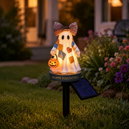 👻Personalized Solar Ghost Garden Stake Light – A Seasonal Glow for Your Garden