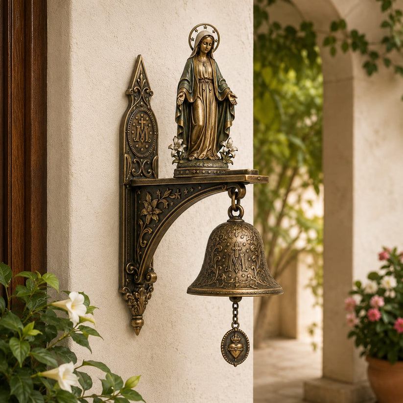 🕊️Virgin Mary Wall Bell  - A Blessing for Your Home