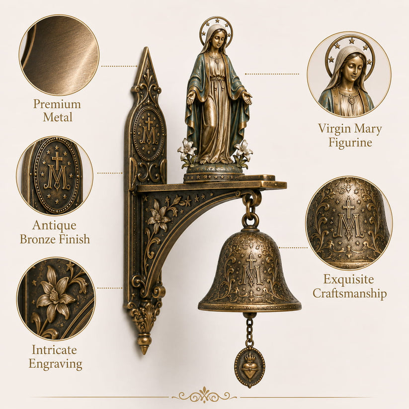 🕊️Virgin Mary Wall Bell  - A Blessing for Your Home